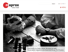 Tablet Screenshot of maprox.ch